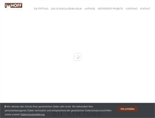 Tablet Screenshot of imhoff-stiftung.de